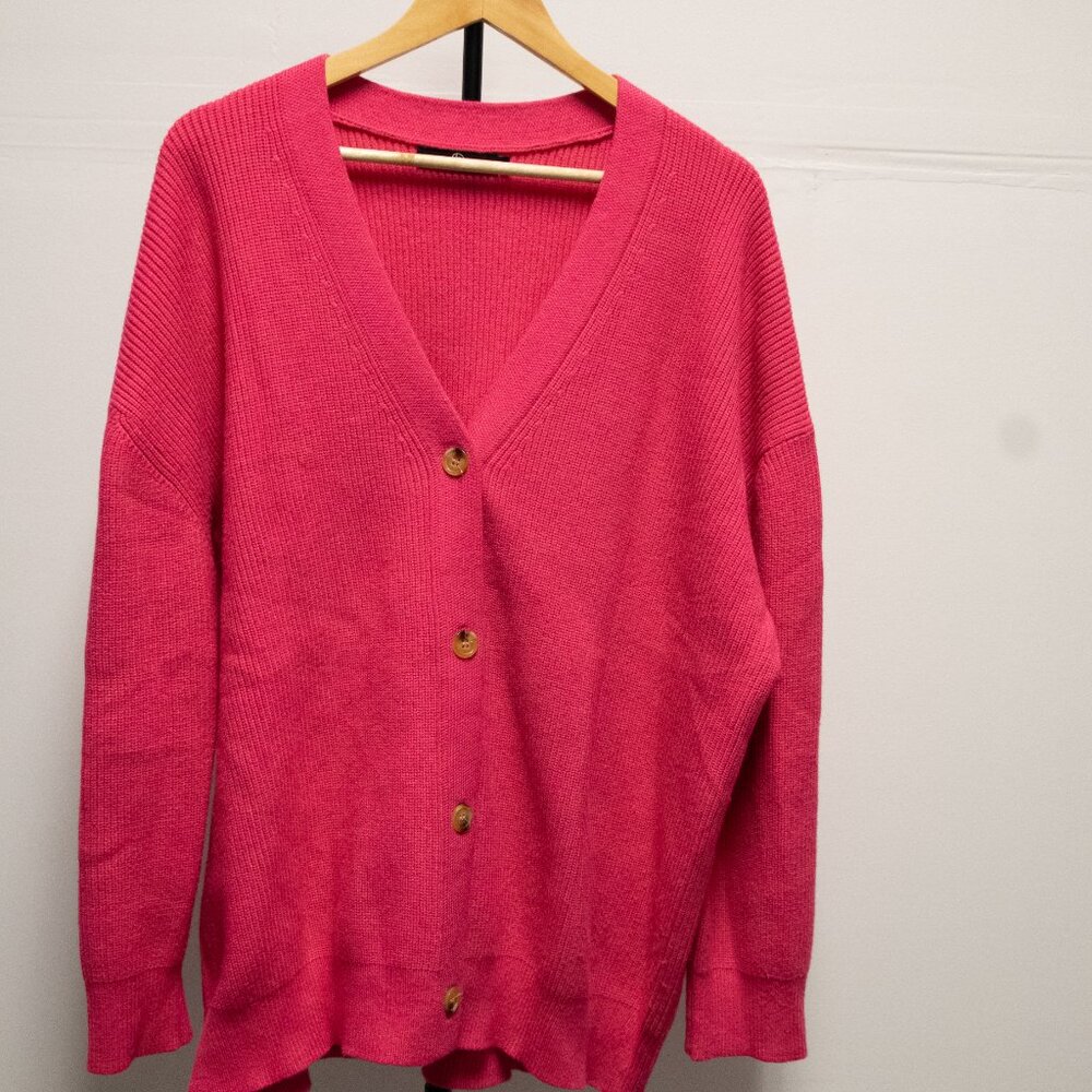 Lillusory Pink Oversized Button Cardigan M